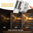 L LOHAS LED Night Light, 2 Pack Night Lights Plug into Wall, 3000K Soft White, 0-100LM Adjustable Brightness, 180° Rotating Plug in Night Light with Auto Light Sensor (Matte White)