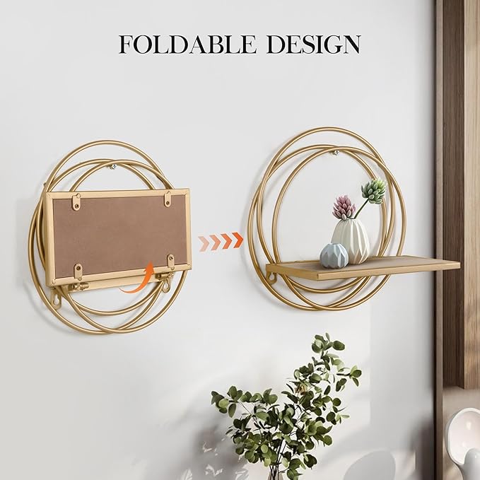 Oakrain Small Floating Shelves Set of 2, 11