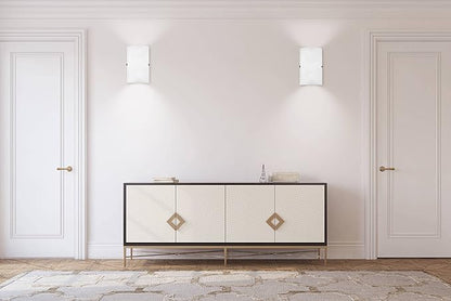 EGLO Troy 1-Light Wall Sconce Bathroom Modern Dimmable LED Mirror Vanity Light Fixture, Milk Clear