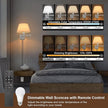 TRLIFE Dimmable Wall Sconce with Remote Control, Adjustable Color Temperature 2700K-6500K and Dimming 10-100% Swing Arm Wall Lights with Plug in Cord, 11.8