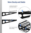FLEXIMOUNTS 2-Pack 2x6ft Garage Shelving 24-inch-by-72-inch Heavy Duty Wall Mounted Shelves Garage Storage Rack Floating Shelves, 1400lbs Load Capacity, Black, Classic Series