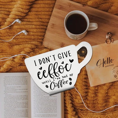 Coffee9 Funny Coffee Bar Sign - Modern & Vintage Design for Coffee Lovers, Office, Home Decor