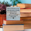 Memorial Gifts Sympathy Gift Decor Desk Decor Wooden Box Sign Rustic Wood Block Plaque Box Sign Condolences Grief Gift Shelf Table Decoration for Loss of Loved One Those We Love Don't Go Away Sign