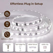 36inch Plug in Under Cabinet Lighting Strip for Kitchen, 120V Bright LED Under Counter Lights 6000k White Slim, Luces para Cocina Bajo Gabinete Under Shelf Wired Light for Sink/Workbench/Bookshelf