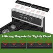 30 Inch Silicone Stove Top Shelf Magnetic for Kitchen, Strong Magnetic Heat Resistant Spice Rack Organizer for Over Stove Oven (Black)