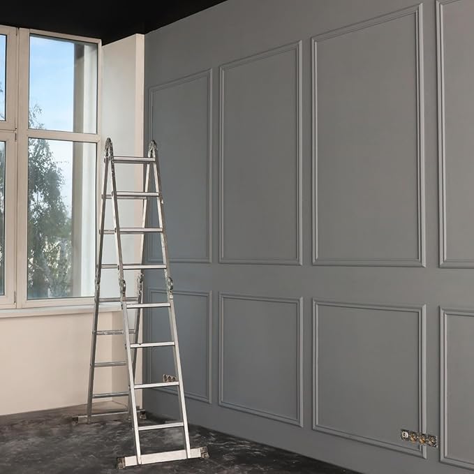 Pangda 3 Set Peel and Stick Wall Molding Kit, 3D Premade Accent Molding Wainscoting Panel for Interior Wall Moulding Decor, Ready to Assemble Wainscoting Accent Panel (24 x 54in)