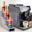 Coffee Syrup Rack for Coffee Bar Accessories, Fits with Torani and Monin Syrup, Coffee Bar Organizer Holds 4 Bottles