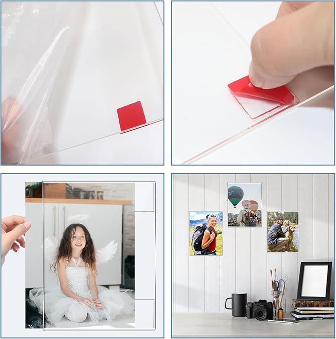 DZZ 11x14 frame Clear Acrylic 11 x 14 picture frame,High Transparent Photo Frame,frames 11x14 for Photo Poster Canvas Certificate Document Gallery,Set of 6