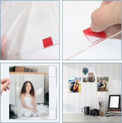 DZZ 11x14 frame Clear Acrylic 11 x 14 picture frame,High Transparent Photo Frame,frames 11x14 for Photo Poster Canvas Certificate Document Gallery,Set of 6