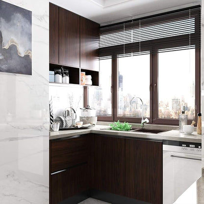 48x78inch Extra Wide Dark Brown Wood Grain Wallpaper Peel and Stick Thick Matte Black Walnut Textured Contact Paper Waterproof Self Adhesive Furniture Stickers Vinyl Wall Stickers Chocolate Brown