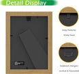 FrameWorks 2-Pack, 5x7 Matted to 4x6 Picture Frame, Golden Oak – Classic Wooden Photo Frame with Tempered Glass, Modern Matte Finish for Prints, Posters, Certificates & Wall Decor – Gallery-Ready