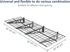 FLEXIMOUNTS 4-Pack 2x6ft 24-inch-by-72-inch Wall Shelf Garage Storage Rack Floating Shelves, Black, Classic Series