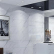 Glossy Marble Contact Paper White Peel and Stick Wallpaper Marble Wallpaper Self-Adhesive Removable 15.7
