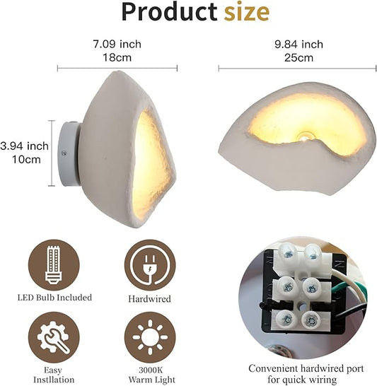 Modern Wall Sconce Indoor Wall Light Fixture, Retro Industial Wall Lamp for Living Room Bedroom Restaurant Vanity Hallway Stairs