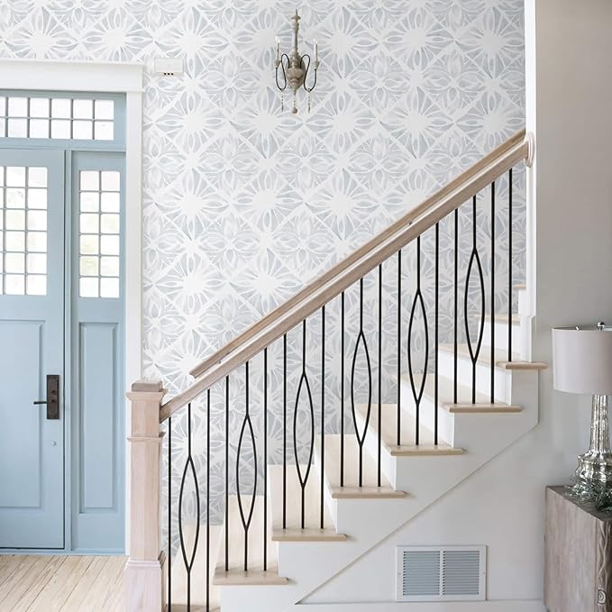 Blue Wallpaper Coastal Peel and Stick Wallpaper Boho 197