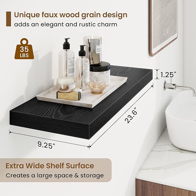 24in Floating Shelves for Wall, 24