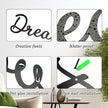 Zzbakress Sweet Dreams Wall Decor Metal Wall Art Large Modern Living Room Farmhouse Sign for Bedroom Black Metal Wall Art for Office and Home Wall Decor (Black, Elegant)