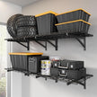4 Pack Heavy Duty Garage Wall Shelving Set (2x3ft), Wall Mounted Garage Shelves 1400lbs Capacity, 24