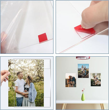 DZZ 8.5 x 11 frame,picture frames 8.5 x 11 High Transparent Photo Frame,Clear Acrylic frame,picture frames for wall, for Photo Poster Canvas Certificate Document Gallery,Set of 6