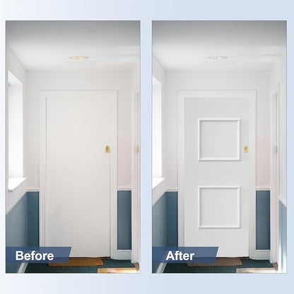 NeatiEase 2 Set Peel and Stick Wall Molding Trim Kit, 20" x20" Premade Wainscoting Panels, Self Adhesive Moulding Panel for Interior Walls Picture Frame