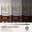 Hard-Wired Picture Lights 23.62 Inch Dimmable LED Wall Art Lighting 14W,2700K, Warm WhiteModern Brass Gallery Light Poster Lights Adjustable Swing Arm Picture Frame Light for Display Art Work