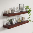 Fun Memories Deep Floating Shelves, Solid Wood Floating Shelves Wall Mounted, 9.3