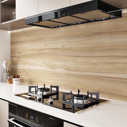 Wallercity Light Wood Peel and Stick Countertops Contact Paper Oak Wood Grain Wallpaper for Cabinets and Drawers Vinyl Self Adhesive Waterproof Wall Paper for Countertop Pantry Shelf Liner 15.8x394 IN