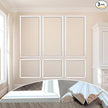 3 Set Solid Wood Wainscoting Panels Kit - Quick Installation Accent Wall Molding, Ready-to-Assemble Pre Made Wainscoting Wall Panel for Home Décor (78