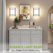 LED Indoor Wall Mount Light Fixture, Matte Black Wall Sconce Lighting, 3000K 4000K 5000K Adjustable, Half Cylinder Hallway Light Fixture for Living Room Bedroom Porch 2 Pack
