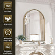 Bathroom Arched Wall Mirror Brushed Metal Vanity Wall Mounted Mirror for LivingRoom Bedroom Entryway Room Vanity Home Decor 26
