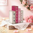 4 Pcs Mothers Day Table Decoration Wooden Book Pink White Tiered Tray Decor Happy Mother's Centerpieces Mom Gifts from Daughter Son for Home Shelf Indoor Party Decoration