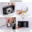 Lightess Modern Wall Sconces Indoor Wall Lamp Dimmable LED Up Down Wall Lamp 12W for Bedroom Living Room Staircase, Cool White