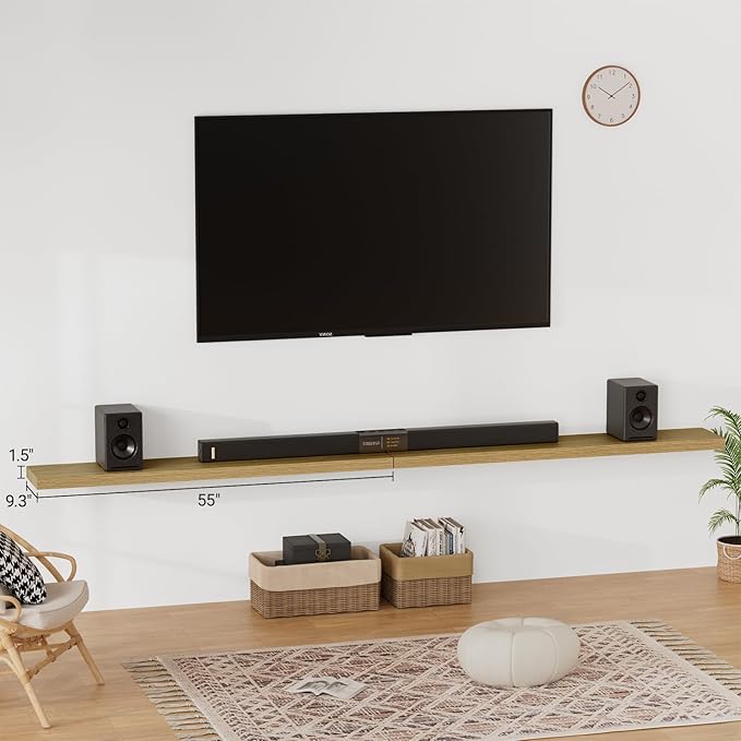 Heimlove 55 Inch Long Floating Shelves for Wall,9.3