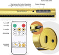 Battery Operated Wireless Picture Light，Rechargeable/Plugged in 31.5inch Painting Display Light,Remote Control Wall Lights with Three Modes and Timing for Art Frame (Gold)