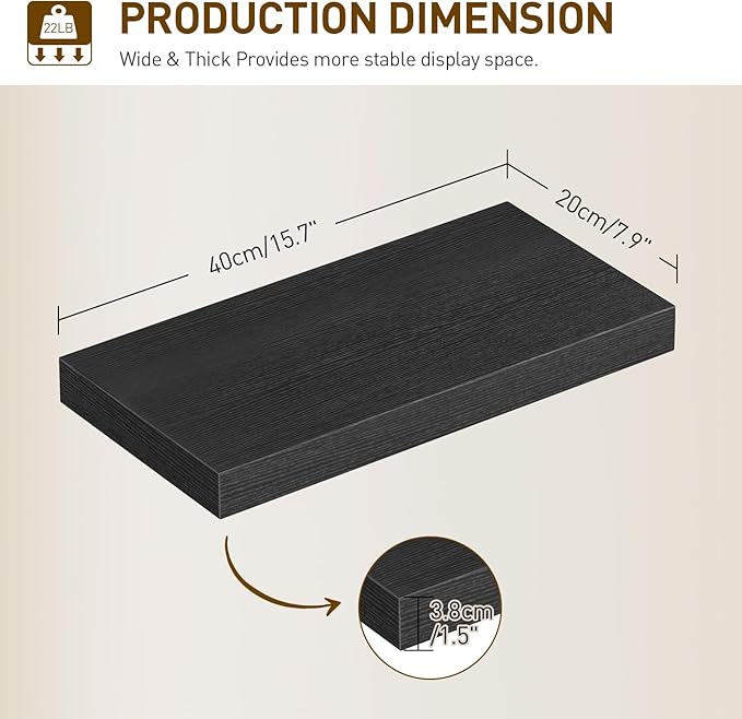 Floating Shelves for Wall, 1.5