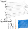 AMT 2 Pack Acrylic Floating Shelves, 15