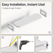 Vailando Floating Shelves for Wall, Set of 3 Solid Wood Wall Mounted Shelves, 23.6