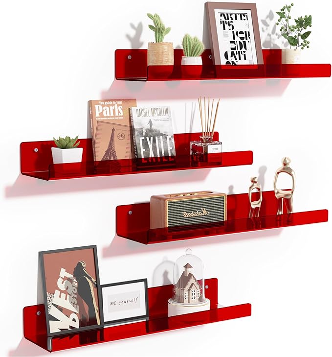 upsimples Acrylic Shelves for Wall Decor, 15