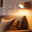 Rechargeable Wall Lights Battery Operated, Battery Wall Sconces Set of Two for Bedroom, Wood Lights of Sweden Wall Lamps, 360° Rotation Dimmable Brightness Wireless Wall Sconce with Touch Control
