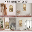 Tatuo 2 Pieces Boho Wall Shelf Decor Floating Shelves for Wall Wooden Hanging Holder for Living Room Bathroom Bedroom Office Nursery Decoration(Rainbow)