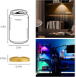 Rechargeable Puck Lights with Remote, 3 Pack Magnetic Under Cabinet Lighting, 1500mAh Battery Operated LED Tap Lights with Dimmer & Timmer for Kitchen, Closet, Shelf - 3 Color Temps & 12 RGB, Gold