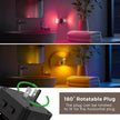 L LOHAS LED Night Lights Plug into Wall, Dusk to Dawn Sensor Nightlight, 9 Colors Changing,Adjustable Brightness,Acrylic Decorative Night Lights for Bathroom,Wedding,Birthday Gift
