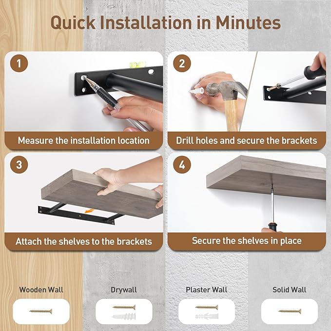 Floating Shelves for Wall, 1.5