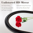Axeman 24x36 Arched Wall Mirror, Decorative Bathroom Mirror, Traditional Vintage Wall Mounted Mirror with Beaded Frame for Accent Living Room Vanity Bedroom Entryway, Black