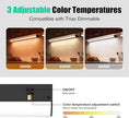 16 Inch LED Under Cabinet Light, Plug in Kitchen Lighting, 3CCT Selectable (3000K/4000K/5000K), CRI94 High Color Accuracy, Linkable, Slim Design Dimmable, Black