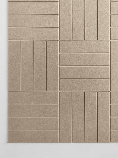 Felt Panels for Interior Decor, Accent Wall Paneling White Wall Decor for Bedroom Living Room & Office, Peel and Stick, Sound Absorbing – 12 Pack Felt Tiles with Adhesive - Camel