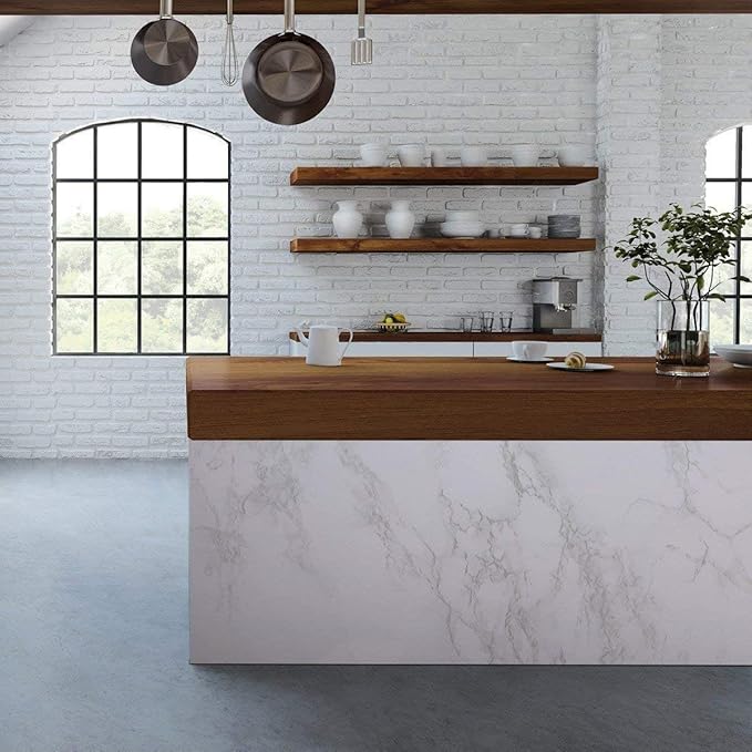 Marble Peel and Stick Wallpaper Granite Wall Paper for Old Furniture Self Adhesive and Removable 17.7 inch x 78.7 inch Marble Contact Paper for Countertops Easy to Apply