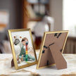 Hoikwo 18 Packs 5x7 Gold Multi Plastic Picture Frames Set with Plastic Cover for Family Photos, Artwork, Light Weight Bulk 5 by 7 Frames Packs for Wall Hanging and Table, Stylish Picture Frames