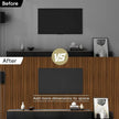 18Pack WPC Wainscoting Panels, 48.2 x 6.2 Inches 3D Accent Wall Panels for Interior Wall Decor, Fluted Wood Paneling for Living Room, TV Background, Office, Bedroom (Teak)
