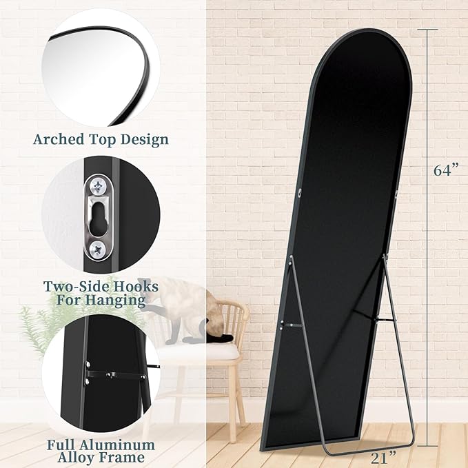 Full Length Mirror with Stand, 64